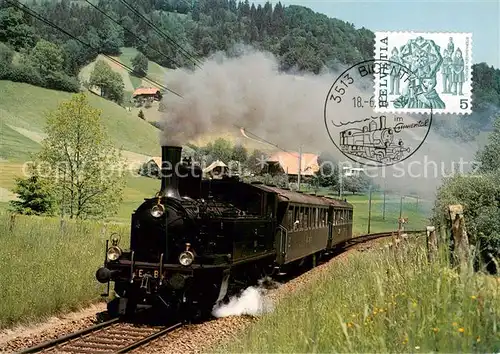 AK / Ansichtskarte 13798559 Bigenthal_Emmental_BE Verein Dampf Bahn Bern Lok Ed 4_5 Nr 8 auf der EBT bei Bigenthal 