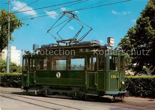 AK / Ansichtskarte 13798563 Basel_BS Museumswagen des Tram Club Basel Basel_BS