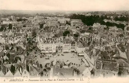 AK / Ansichtskarte 13798599 Abbeville_80_Somme Panorama vers la Place de lAmiral Courbet 