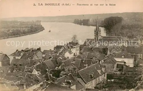 AK / Ansichtskarte  La_Bouille_76 Panorama et vue sur la Seine 