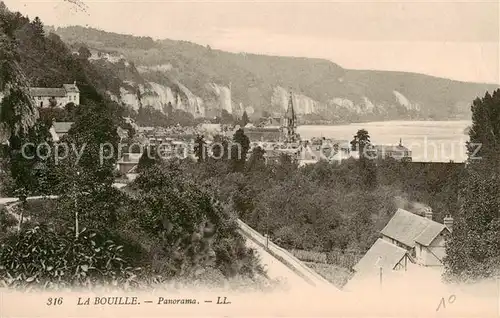 AK / Ansichtskarte 13798612 La_Bouille_76 Panorama et vue sur la Seine 