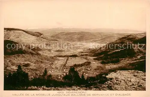 AK / Ansichtskarte  Remiremont_Romberg_Vosges_88 Vallee de la Moselle jusquaux Ballons de Servance et d'Alsace 