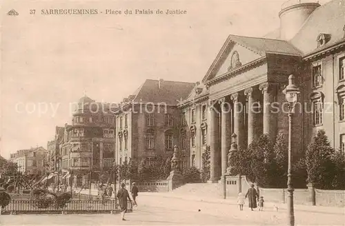 AK / Ansichtskarte  Sarreguemines_57_Moselle Place du Palais de Justice 