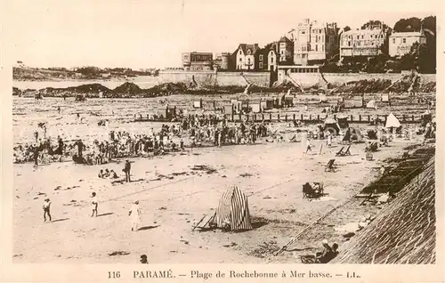 AK / Ansichtskarte  Parame_St-Malo_35 Plage de Rochebonne a Mer basse 