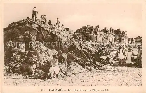 AK / Ansichtskarte 13798626 Parame_St-Malo_35 Les Rochers et la Plage 