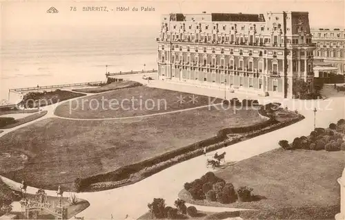 AK / Ansichtskarte 13798630 Biarritz_Pyrenees_Atlantiques Hotel du Palais Biarritz_Pyrenees
