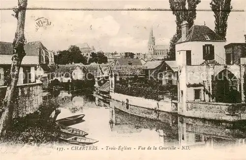 AK / Ansichtskarte  Chartres_28 Trois Eglises Vue de la Courtille 