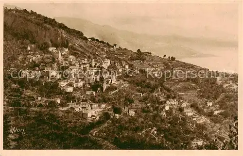 AK / Ansichtskarte  Roquebrune_06_Alpes-Maritimes Le Village vu de la Grande Corniche 