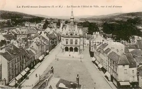 AK / Ansichtskarte  La_Ferte-sous-Jouarre_77 La Place de lHotel de Ville vue a vol d'oiseau 