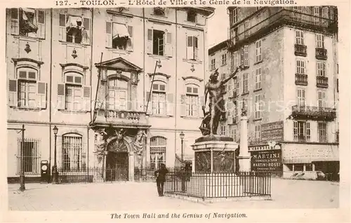 AK / Ansichtskarte  Toulon_Var Hotel de Ville et le Genie de la Navigation Toulon_Var