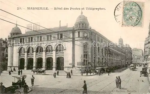AK / Ansichtskarte 13798680 Marseille_13 Hotel des Postes et Telegraphes 
