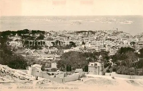 AK / Ansichtskarte  Marseille_13 Vue panoramique et les Iles 