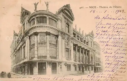 AK / Ansichtskarte 13798719 Nice__06_Nizza Theatre de l'Opera 