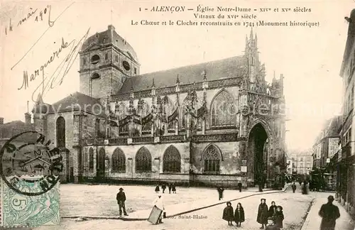 AK / Ansichtskarte  Alencon_61 Eglise Notre Dame Le Choeur et le Clocher  