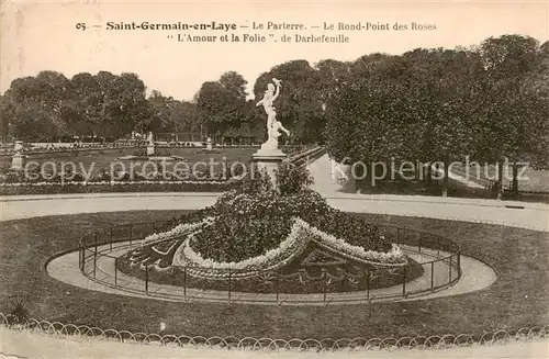 AK / Ansichtskarte 13798741 Saint-Germain-en-Laye Le Parterre Le Rond Point des Roses LArmour et la Folie de Darbefeuille Saint-Germain-en-Laye