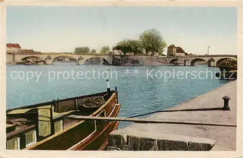 AK / Ansichtskarte 13798754 Montereau_77-Fault-Yonne Le Confluent de lYonne et de la Seine 