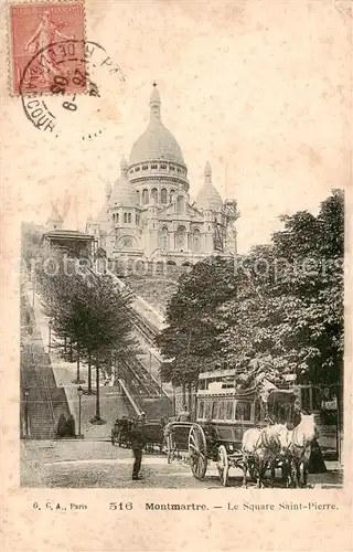 AK / Ansichtskarte  Montmartre_Paris Le Square Saint Pierre Montmartre Paris