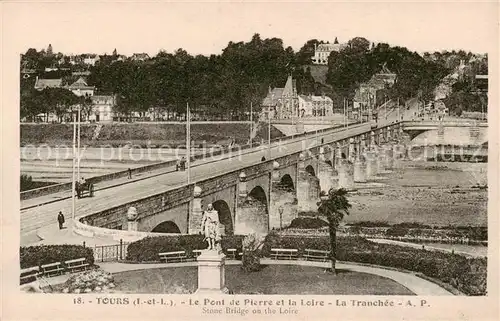 AK / Ansichtskarte  Tours_37 Le Pont de Pierre et la Loire La Tranchee 