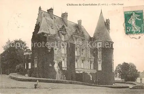 AK / Ansichtskarte 13798780 Courtalain_Courtalin_28_Eure-et-Loir Chateau de Courtalain Cote Ouest 