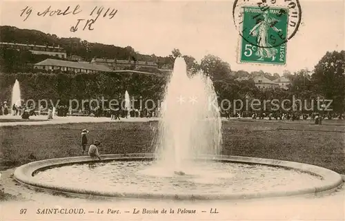 AK / Ansichtskarte  Saint-Cloud_92_Paris Le Parc Le Bassin de la Pelouse 