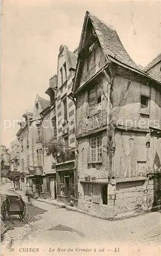 AK / Ansichtskarte  Chinon_37_Indre_et_Loire La Rue du Grenier a sel 