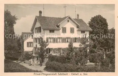 AK / Ansichtskarte Oetwil_See_ZH Privat Pflegeanstalt Schloessli 