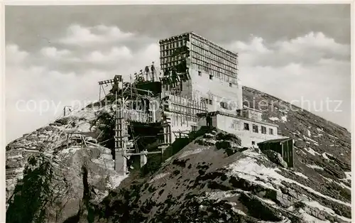 AK / Ansichtskarte Saentis_2504m_AR Schwebebahn Bergstation Appenzeller Alpen 