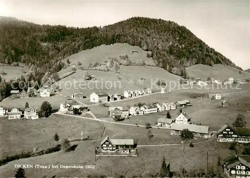 AK / Ansichtskarte Dicken_Degersheim_SG Fliegeraufnahme 