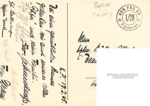 AK / Ansichtskarte Bern_BE Flagge 3. Division Bern_BE