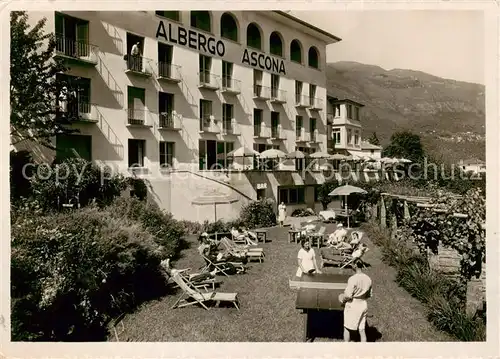 AK / Ansichtskarte Ascona_Lago_Maggiore_TI Albergo Ascona 