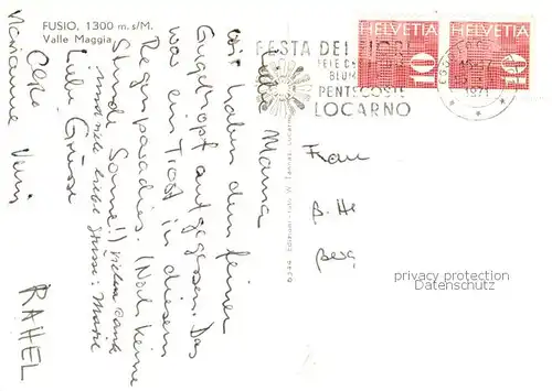 AK / Ansichtskarte Fusio_TI Ortsansicht mit Kirche 