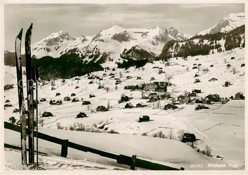 AK / Ansichtskarte Wildhaus__SG Winterpanorama Appenzeller Alpen 
