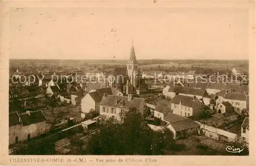 AK / Ansichtskarte Villeneuve le Comte Vue prise du Chateau d Eau Villeneuve le Comte