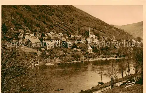 AK / Ansichtskarte Spontour_Soursac_19_Correze Gorges de la Dordogne Route Nationale Tulle Spontour Mauriac Bords de la riviere 