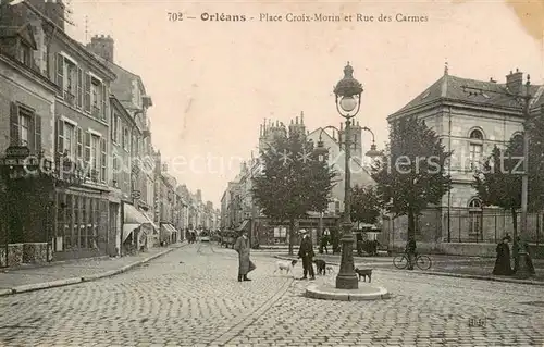 AK / Ansichtskarte Orleans_45_Loiret Place Croix Morin et Rue des Carmes 