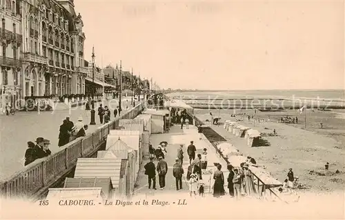AK / Ansichtskarte Cabourg_14_Calvados La digue et la plage 