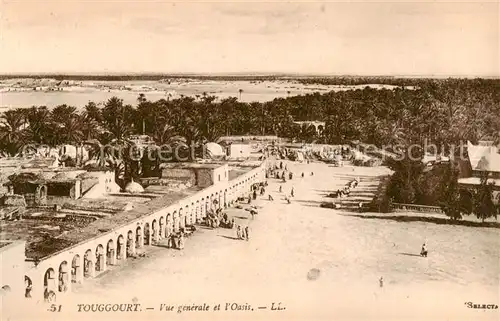 AK / Ansichtskarte  Touggourt_Algerie Vue générale et l oasis 