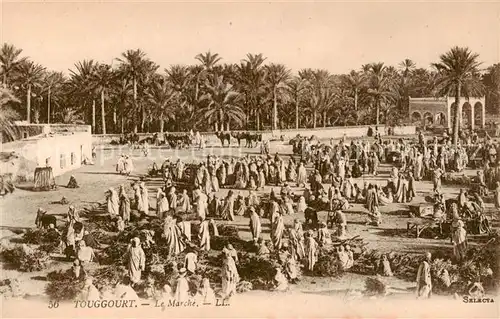 AK / Ansichtskarte  Touggourt_Algerie Marché 