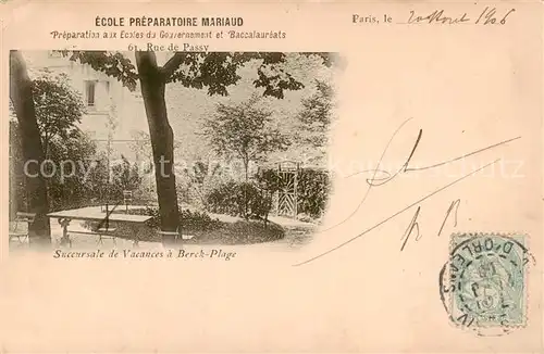 AK / Ansichtskarte Paris_75 Ecole Preparatoire Mariaud 