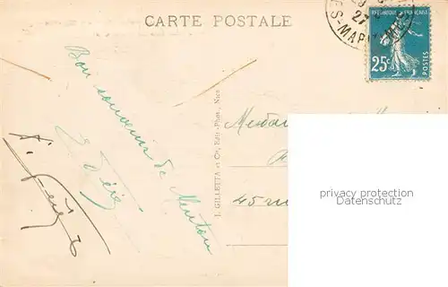 AK / Ansichtskarte Menton_06 Vue prise du Cap Martin Cote d Azur 