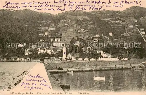 AK / Ansichtskarte Golfe Juan_06 Vue sur le port et les villas Cote d Azur 