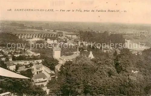 AK / Ansichtskarte Saint Germain_78 en Laye Vue sur le Pecq prise du Pavillon Henri IV 