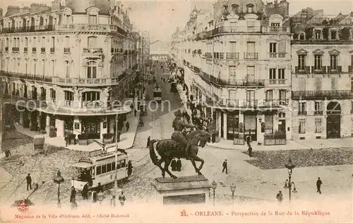 AK / Ansichtskarte Orleans_45_Loiret Perspective de la Rue de la Republique 