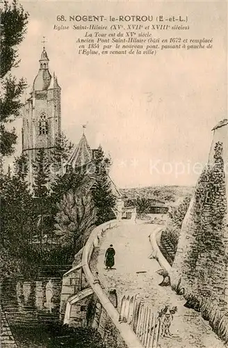 AK / Ansichtskarte Nogent le Rotrou Eglise Saint Hilarie Nogent le Rotrou