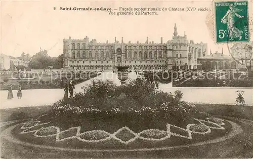 AK / Ansichtskarte Saint Germain en Laye Facade septentrionale du Chateau Vue generale du Parterre Saint Germain en Laye