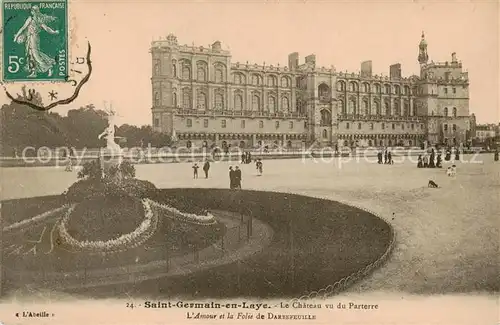 AK / Ansichtskarte Saint Germain en Laye Le Chateau vu du Parterrre Saint Germain en Laye