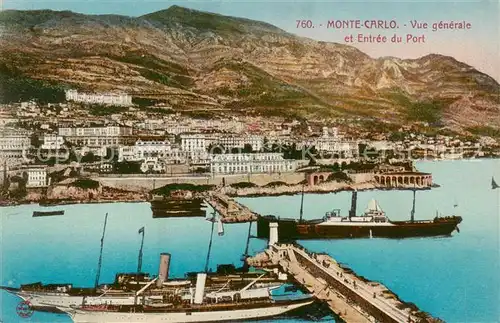 AK / Ansichtskarte 73799186 Monte-Carlo_Monaco Vue generale et Entree du Port 