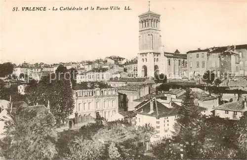 AK / Ansichtskarte Valence_26 La Cathedrale et la Basse Ville 