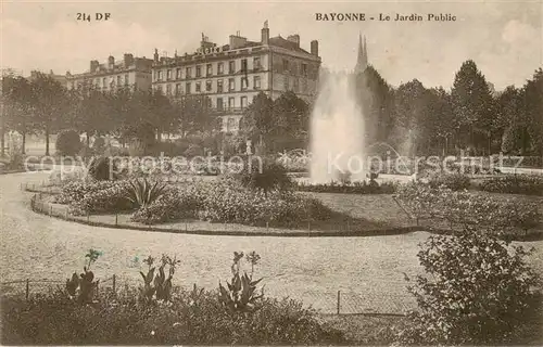 AK / Ansichtskarte Bayonne_64 Le Jardin Public 