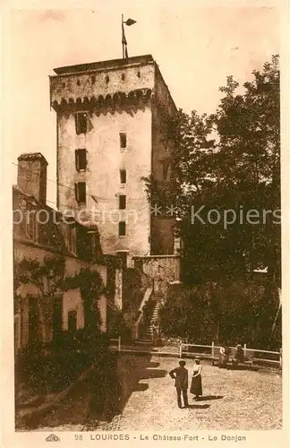 AK / Ansichtskarte Lourdes_65 Le Chateau Fort Le Donjon 